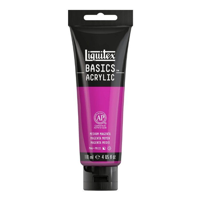 Liquitex Basics Medium Magenta - 4oz - Guiry's