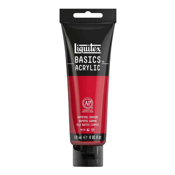 Liquitex Basics Naphthol Crimson - 4oz - Guiry's