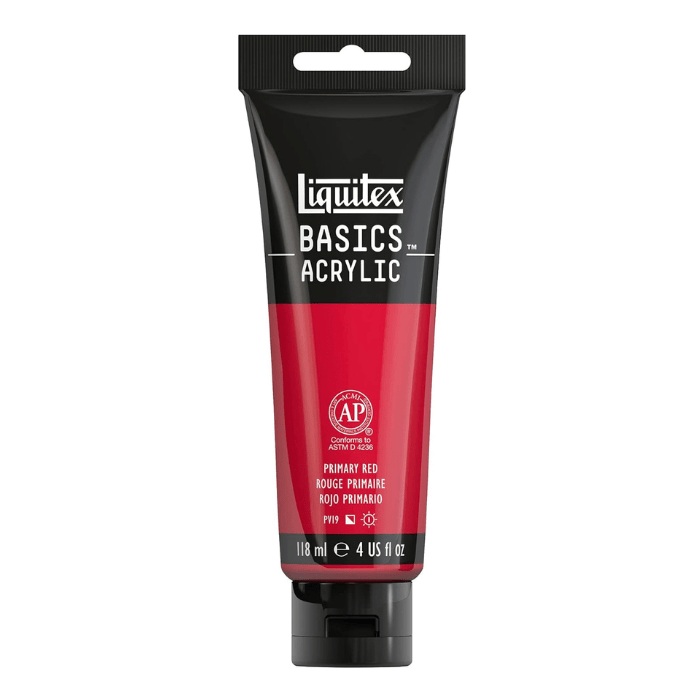 Liquitex Basics Primary Red - 4oz - Guiry's