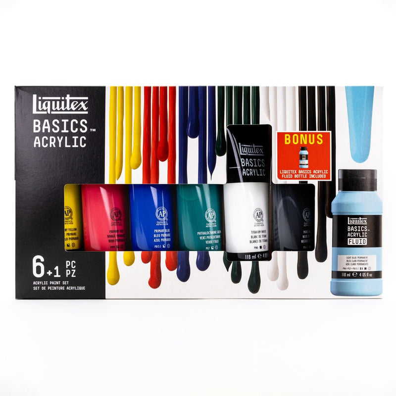 Liquitex Basics Primary Set 6+1 - Guiry's