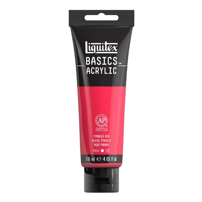 Liquitex Basics Pyrrole Red - 4oz - Guiry's
