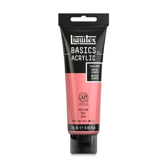 Liquitex Basics Rose Pink - 4oz - Guiry's