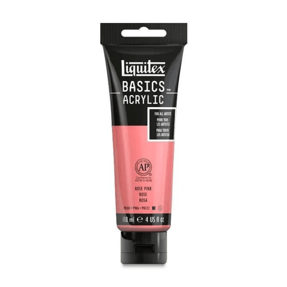 Liquitex Basics Rose Pink - 4oz - Guiry's