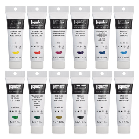 Liquitex HB Classic 12 Set - 2oz - 40741 - Guiry's