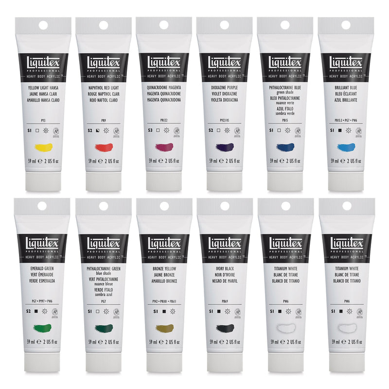 Liquitex HB Classic 12 Set - 2oz - 40741 - Guiry's