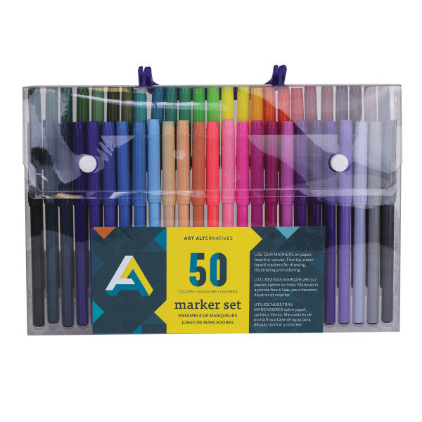 Art Alternatives Marker Set, 50-Colors