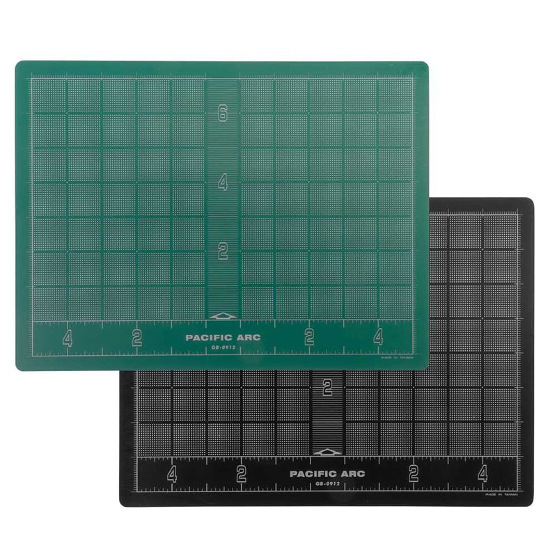 Pacific Arc Cutting Mat Green/Black 8.5" x 12" - Guiry's