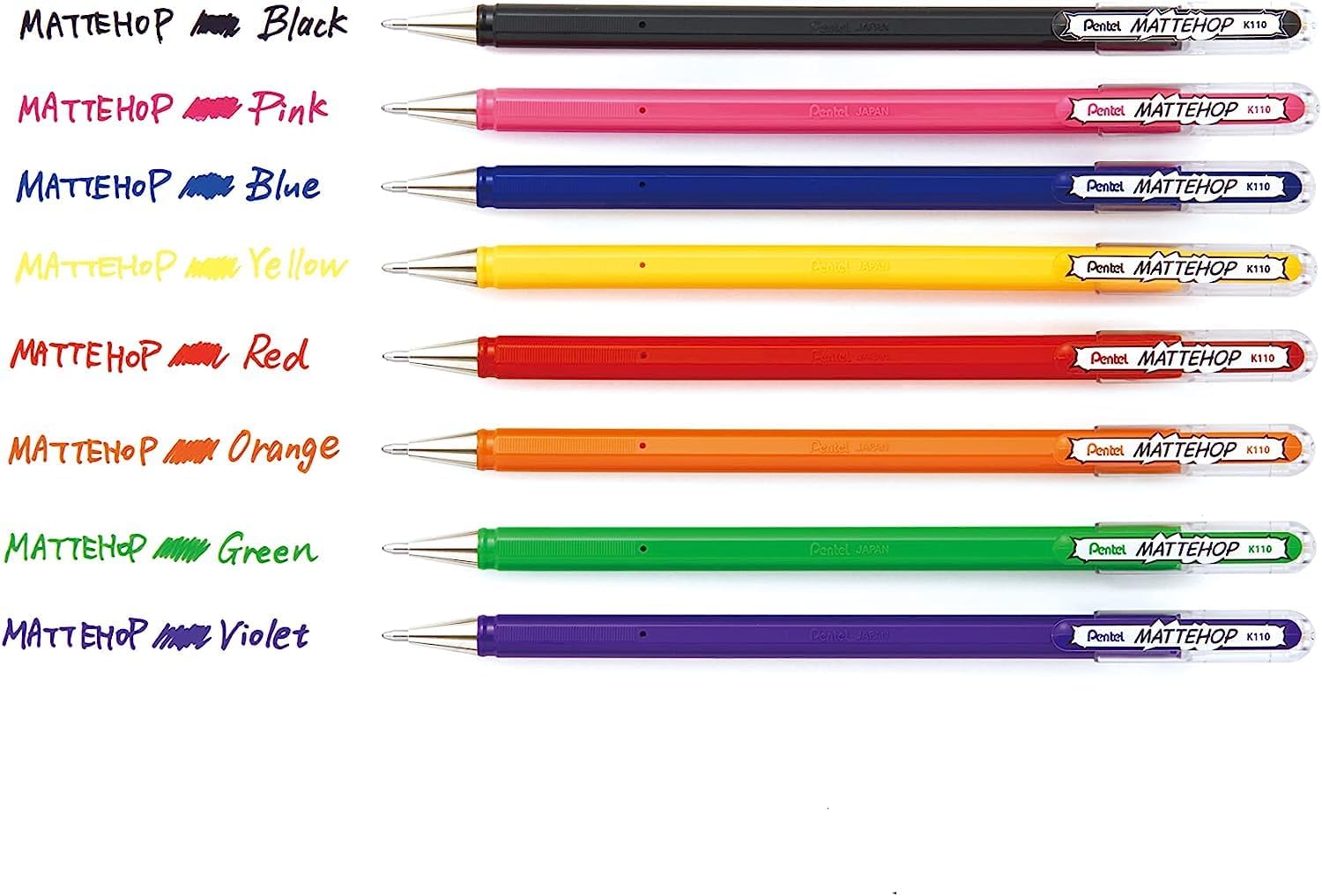 Pentel Mattehop Gel Pens 8pk - Guiry's