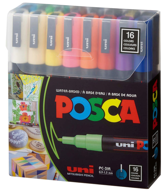 POSCA Paint Marker Set Fine 16ct - Guiry's