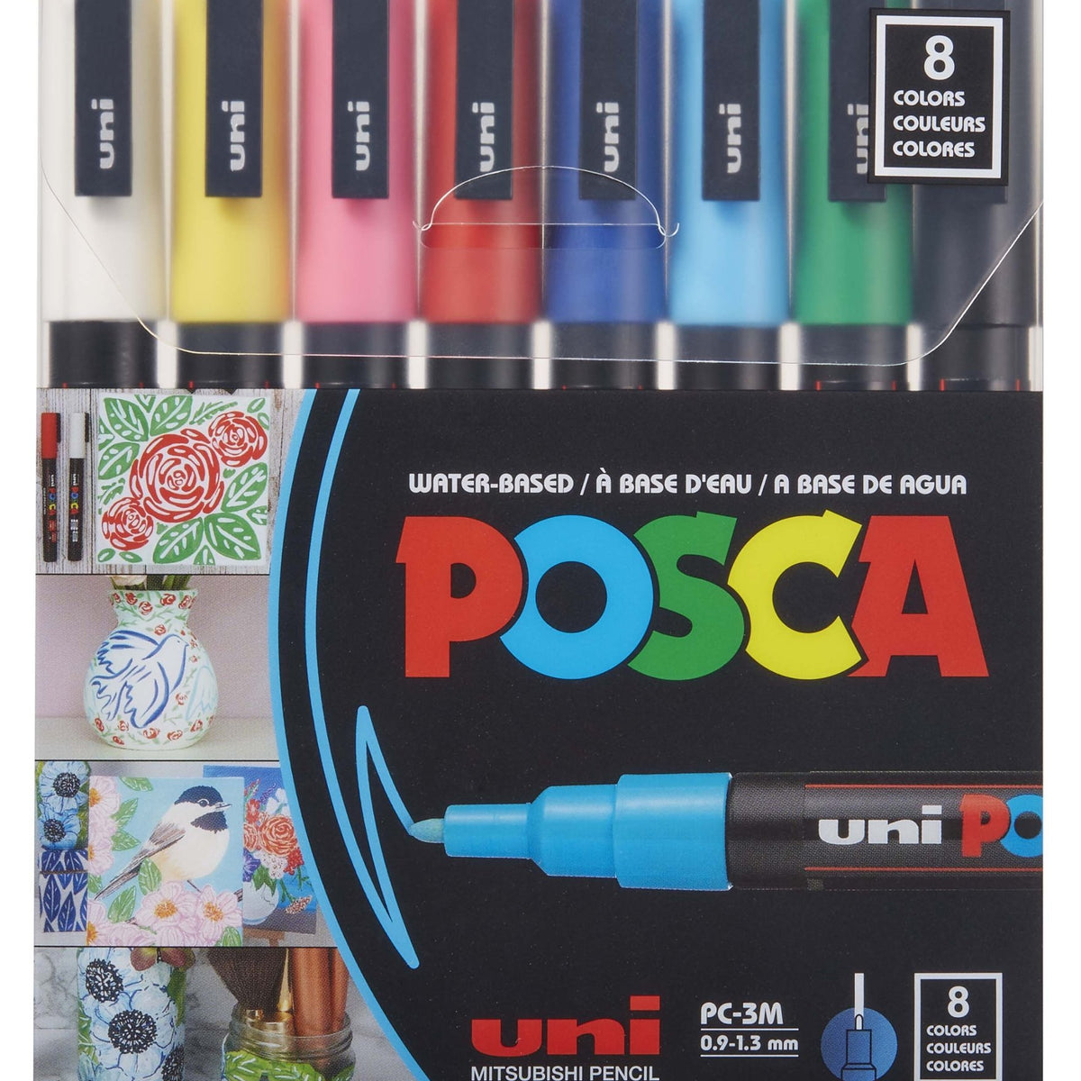 POSCA Paint Marker Set Fine Bsc 8ct - Guiry's