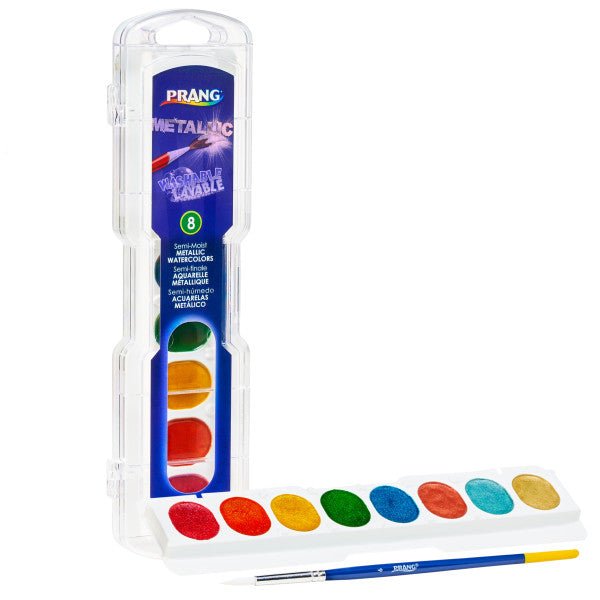 Prang Washable Watercolor Set Metallic - Guiry's