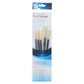 Princeton Brush Real Value 5 - Brush White Taklon Brush Set, Round 1, 4, Angle Shader 3/8, Shader 4, 8 - Guiry's