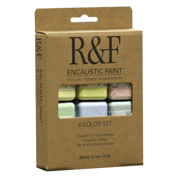 R&F Professional Encaustic Paint Chromatic Tones, Set of 6 - Guiry's