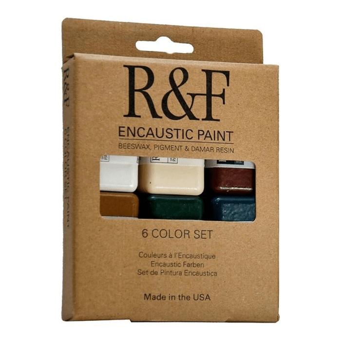 R&F Professional Encaustic Paint - Earth Tones, Set of 6 - Guiry's