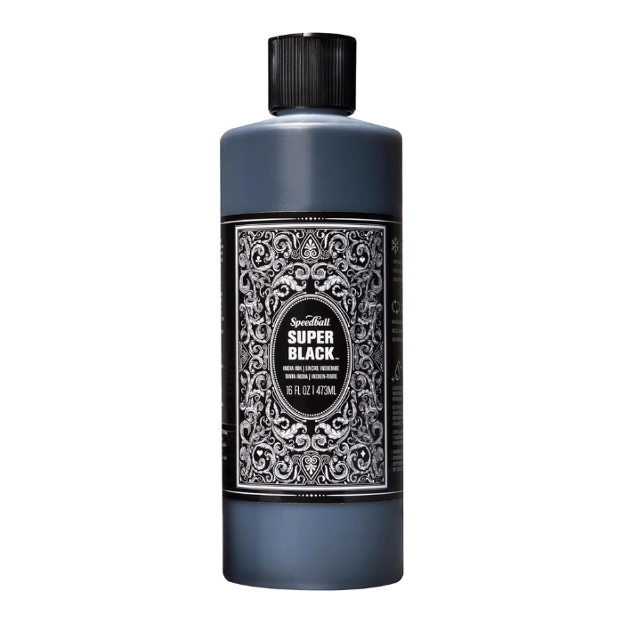 Speedball Super Black India Ink - 16oz - Guiry's
