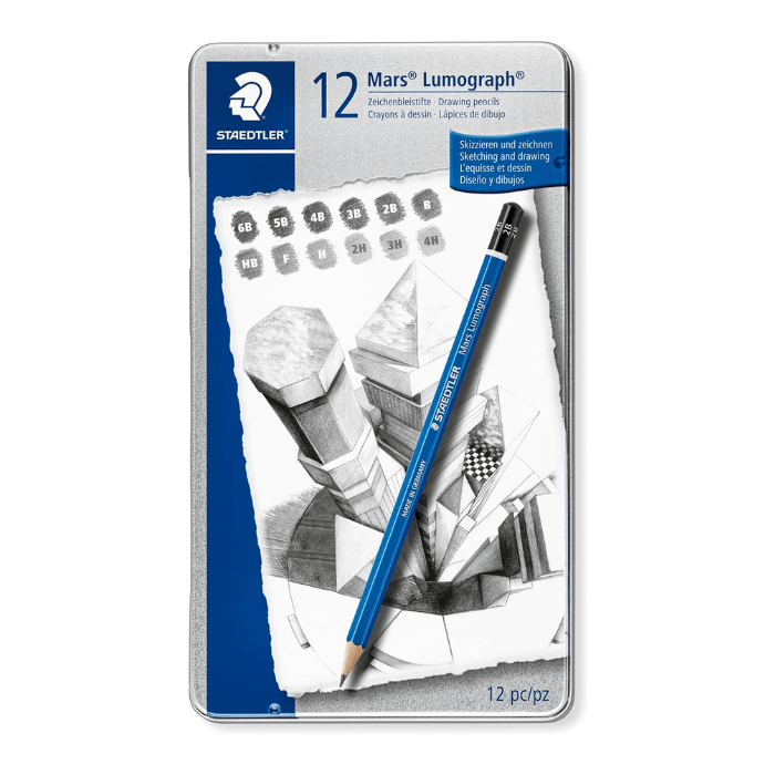 Staedtler Mars Lumograph Graphite Pencils Pencils - 12 Pack - Guiry's
