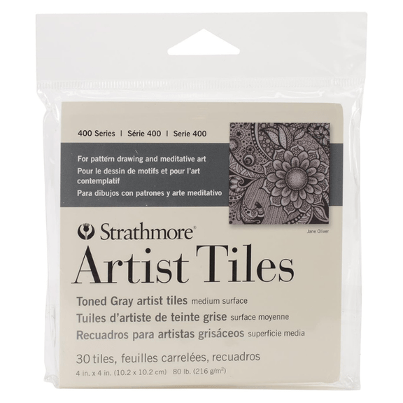 Strathmore 400 Series Toned Gray Artist Tiles, 4" x 4" - Guiry's
