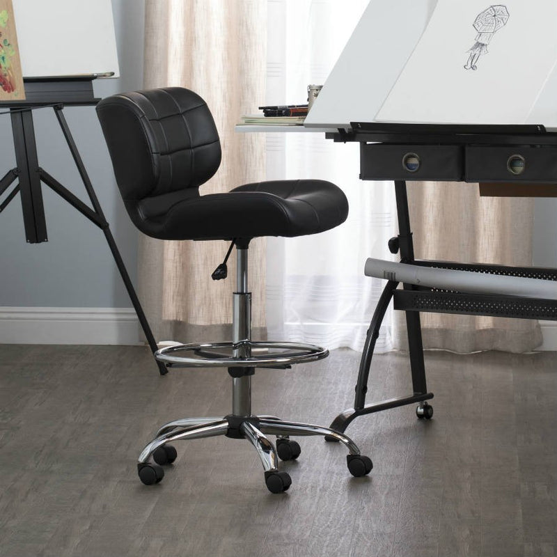 Studio Designs Black Crest Drafting Chair - Guiry's