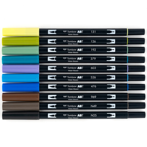 Tombow Dual Brush Landscape 10 Colors - Guiry's