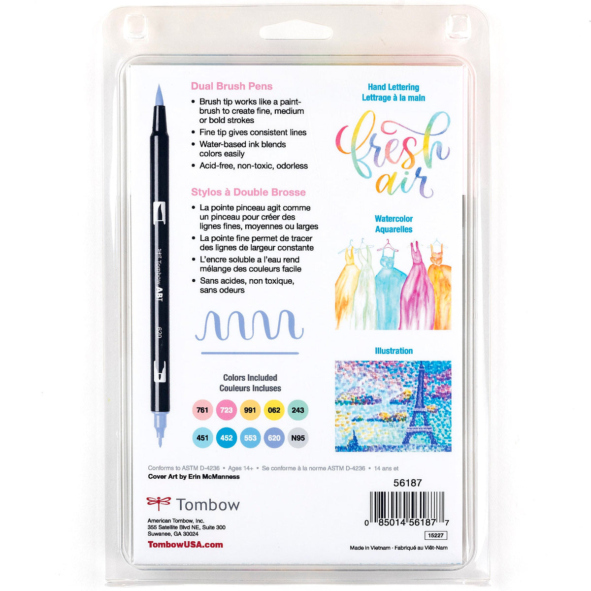 Tombow Dual Brush Pastel 10 Colors - Guiry's