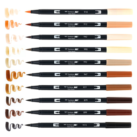 Tombow Dual Brush Portrait 10 Colors - Guiry's