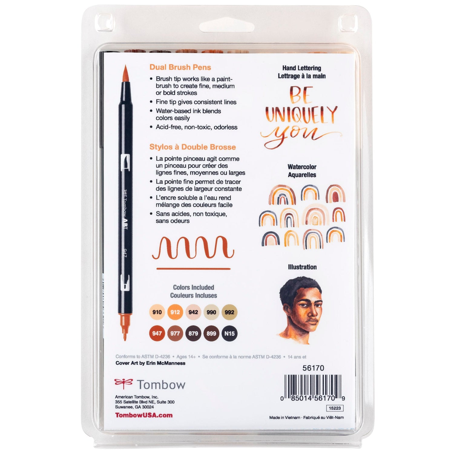Tombow Dual Brush Portrait 10 Colors - Guiry's