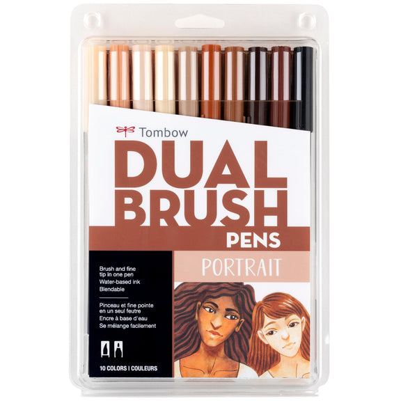 Tombow Dual Brush Portrait 10 Colors - Guiry's