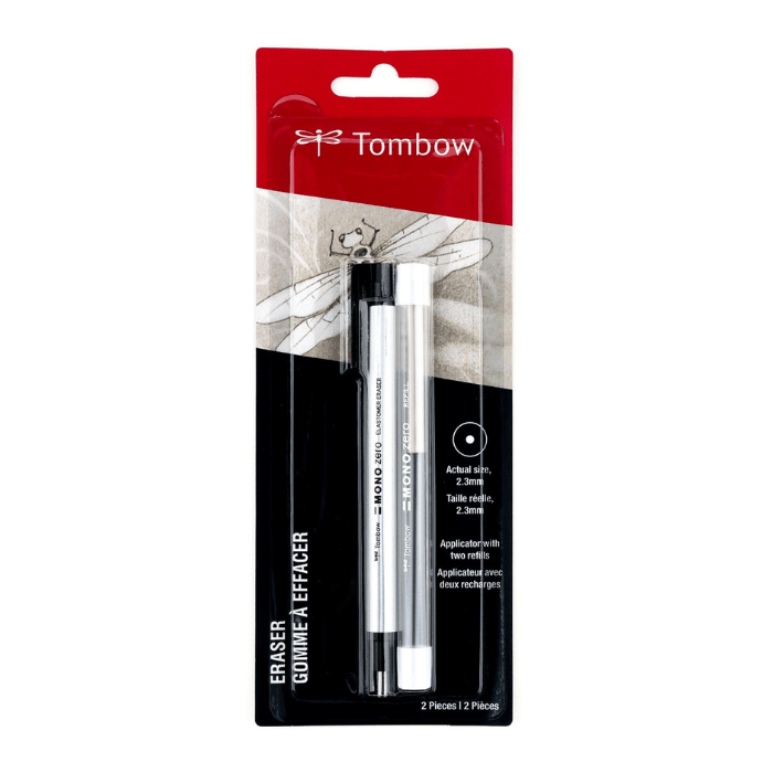 Tombow Mono Zero Round Eraser + Refill Pack - Guiry's