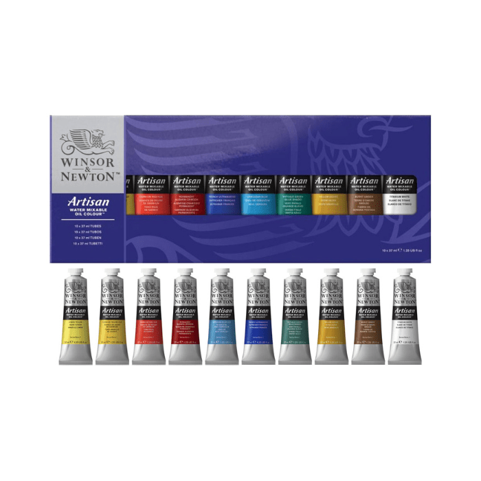 Winsor & Newton Artisan Water Mixable Oil 10 x 37ml Set - Guiry's