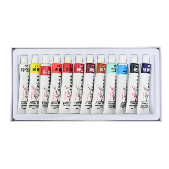 Yasutomo Chinese Watercolor Set 12ct - Guiry's